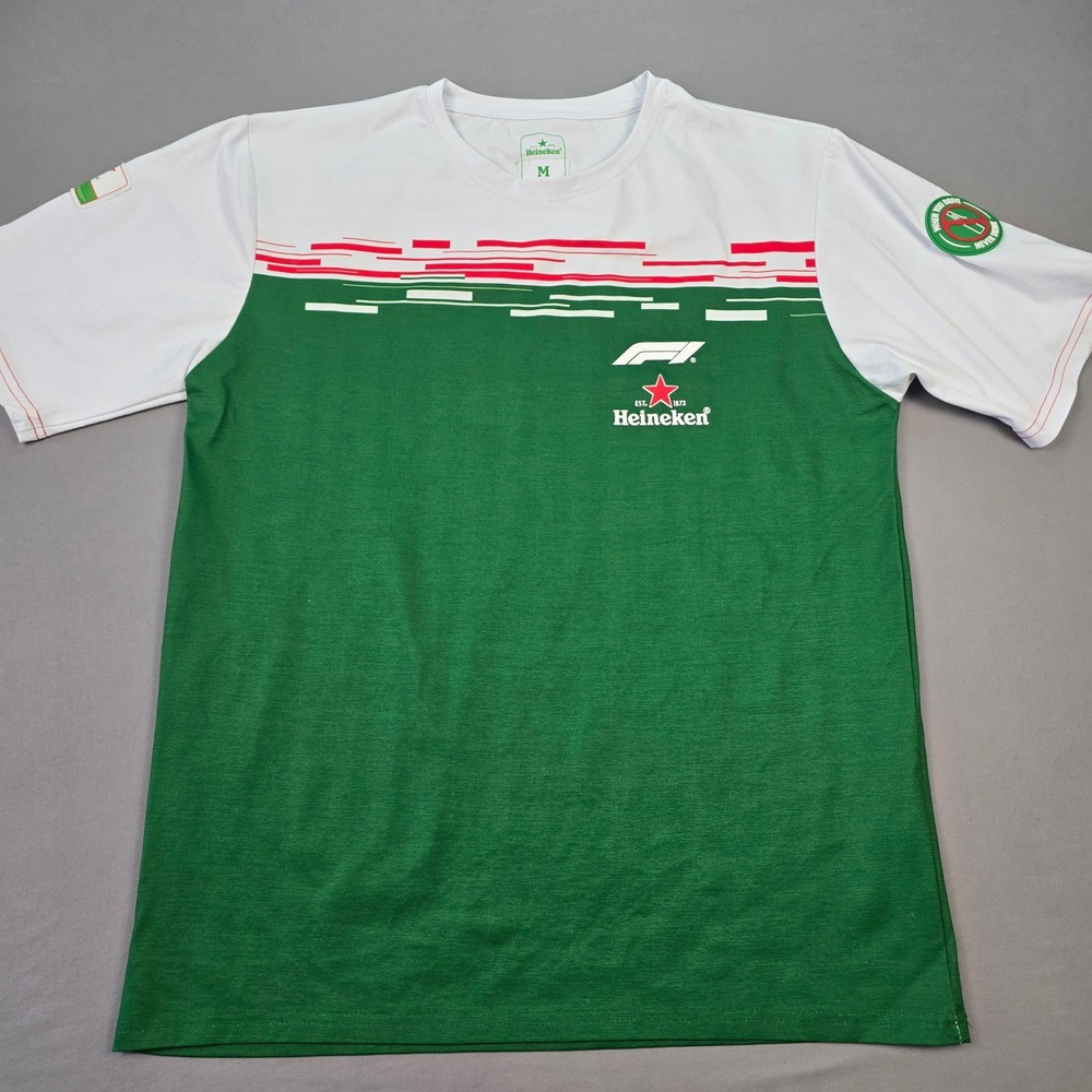 Heineken F1 Mexico GP Green White Graphic T-Shirt - M
